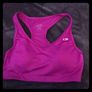 CHAMPION MEDIUM PINK CROSSOVER SPORTS BRA